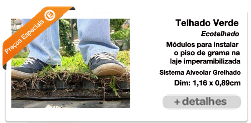 telhado verde modular