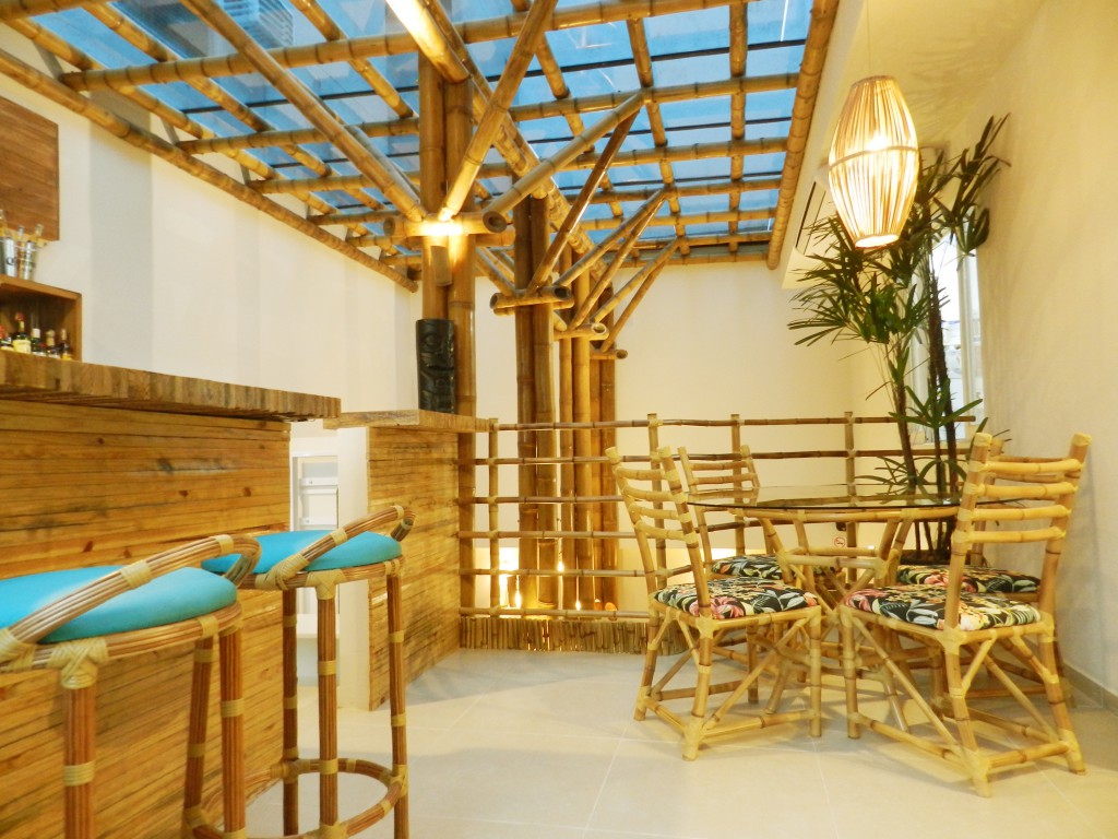 mobiliário de bambu