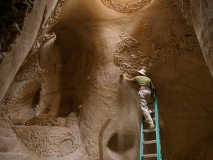 Construção em caverna de arenito
